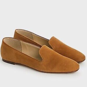 J. Crew Suede Smoking Slippers - Roasted Cider